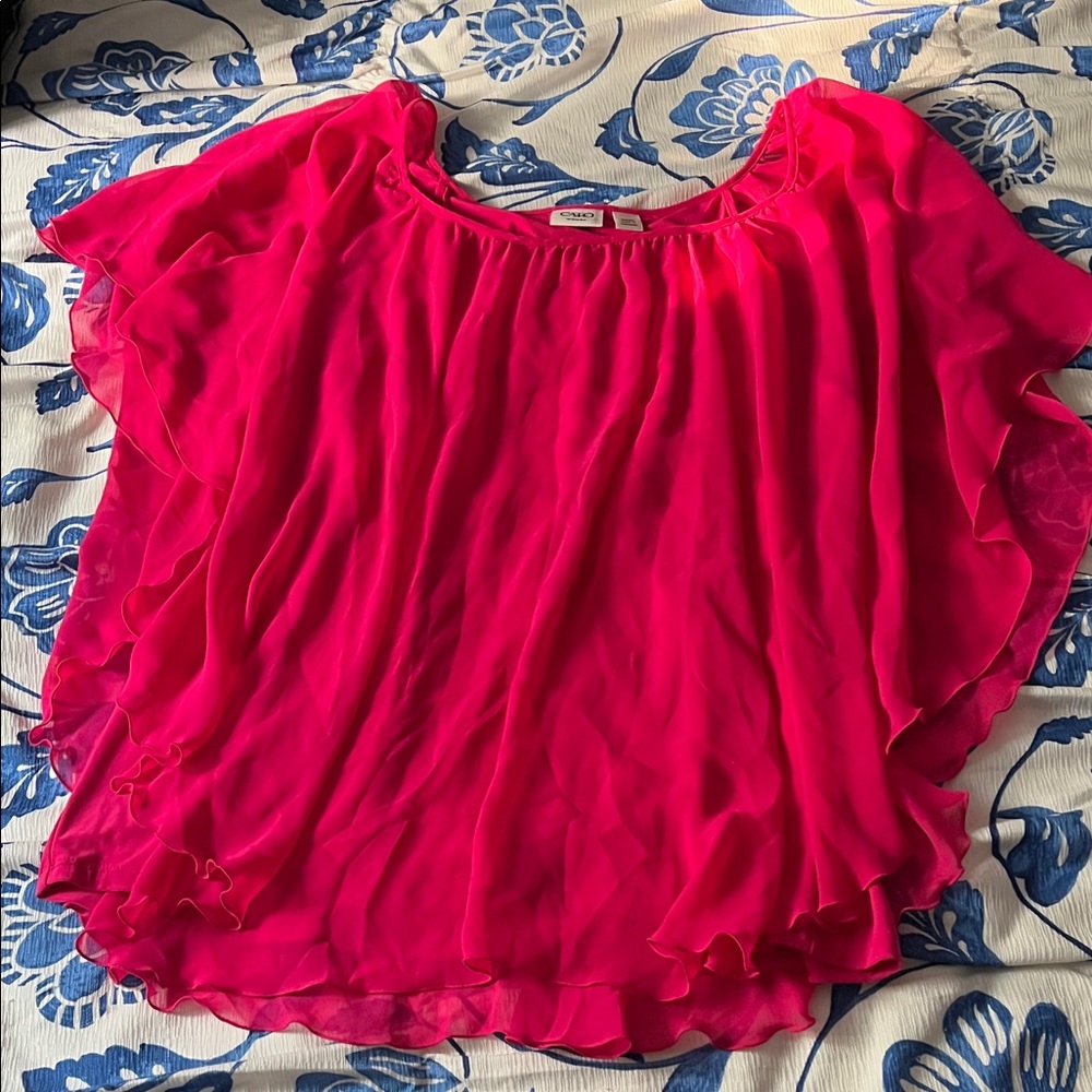 Cato Layered Pink Top Blouse Size 18/20W